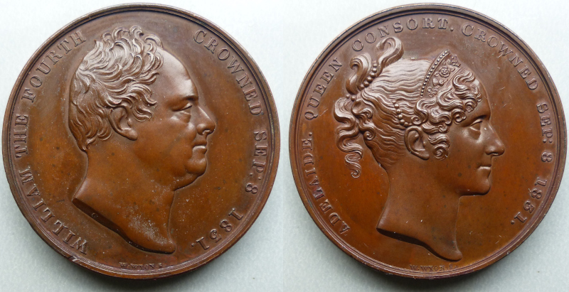1831 Official Coronation Medal of William IV